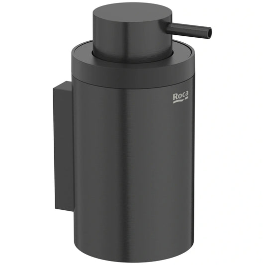 Roca Hotels Dozator sapun lichid, pe perete, negru mat (brushed titanium black)