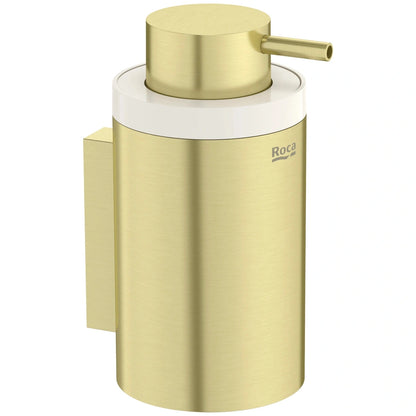Roca Hotels Dozator sapun lichid, pe perete, auriu mat (brushed brass)