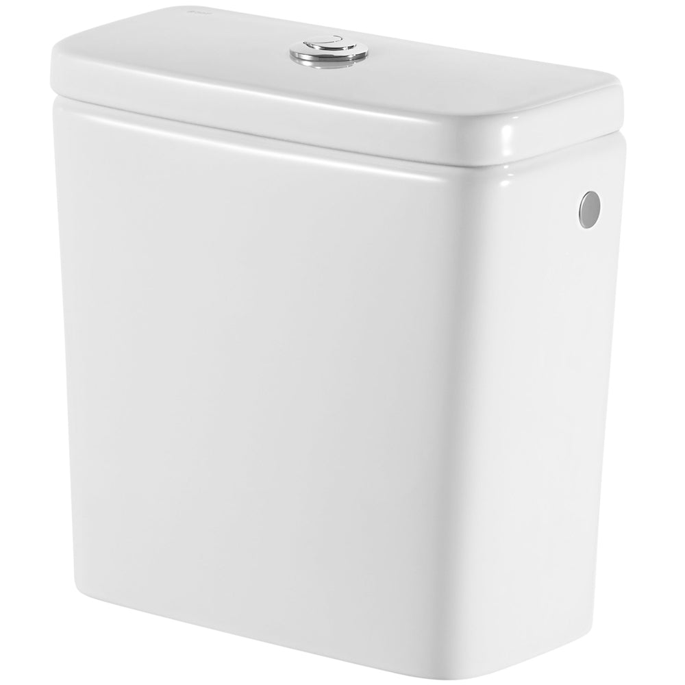Set promo Vas WC pe pardoseala cu rezervor aparent si capac Roca Debba 36x66 cm evacuare orizontala