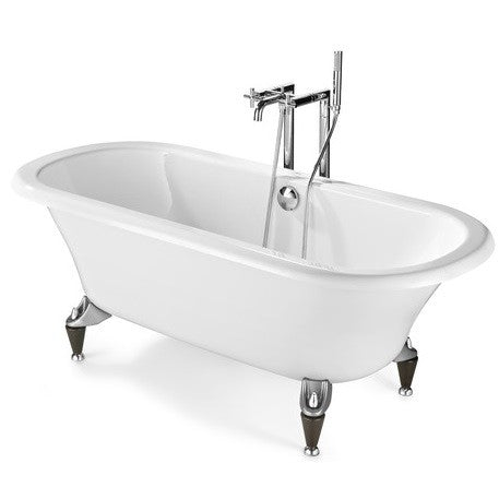Cada freestanding ovala Roca Newcast fonta 170x85 cm, exterior alb