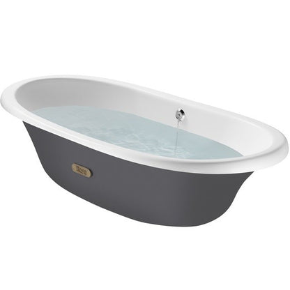 Cada freestanding ovala Roca Newcast fonta 170x85 cm, exterior gri