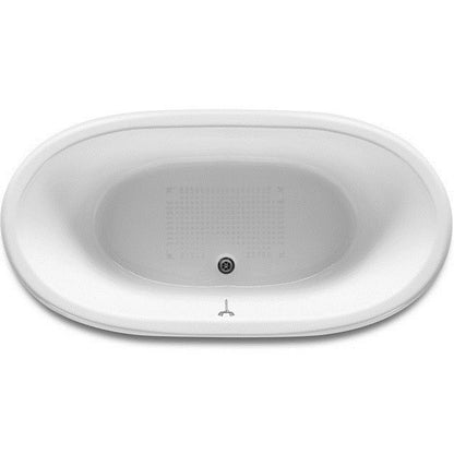 Cada freestanding ovala Roca Newcast fonta 170x85 cm, exterior gri