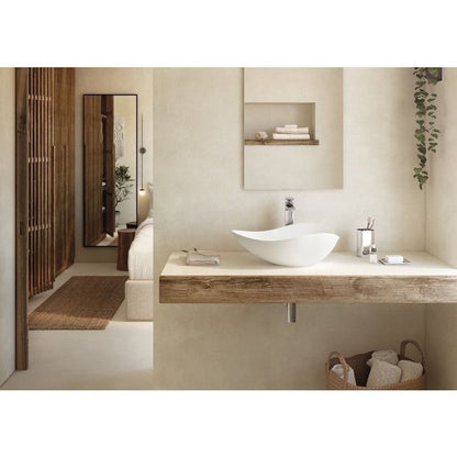 Set promo lavoar baie pe blat Roca Ohtake 54x38 cm, cu baterie Naia aurie
