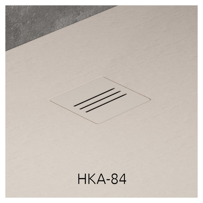 Cadita dus dreptunghiulara compozit Radaway Kyntos F 120x80 cm, bej (cashmere)