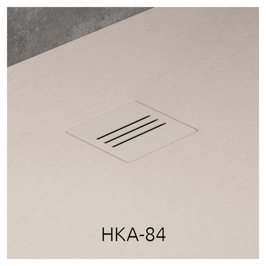 Cadita dus dreptunghiulara compozit Radaway Kyntos F 120x80 cm, bej (cashmere)