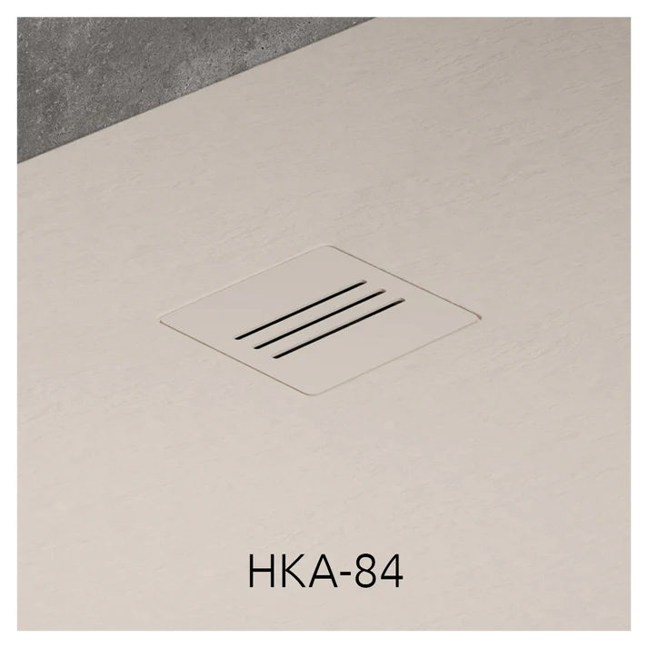 Cadita dus dreptunghiulara compozit Radaway Kyntos F 90x80 cm, bej (cashmere)