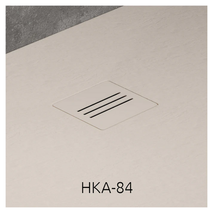 Cadita dus dreptunghiulara compozit Radaway Kyntos F 90x80 cm, bej (cashmere)