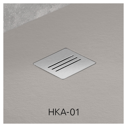 Cadita dus dreptunghiulara compozit Radaway Kyntos F 120x80 cm, bej (cashmere)