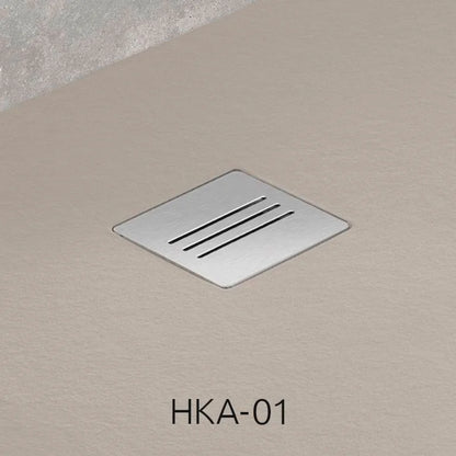 Cadita dus dreptunghiulara compozit Radaway Kyntos F 90x80 cm, bej (cashmere)