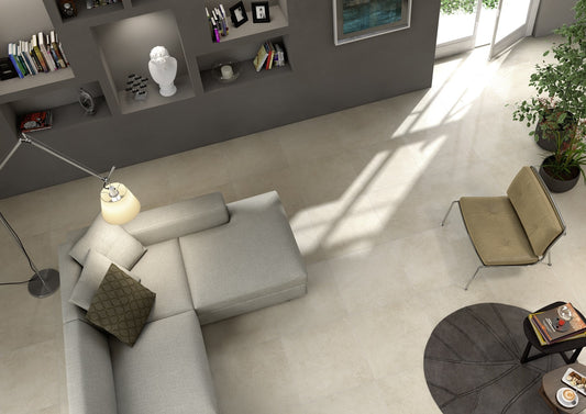 Gresie interior alba 33.3x33.3 cm, Marazzi Stonework Indoor White