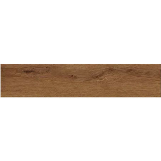 Gresie exterior / interior portelanata rectificata maro 25x150 cm, Marazzi Treverklife Walnut