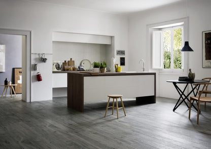 Gresie interior portelanata gri 20x120 cm, Marazzi Treverkview Grigio