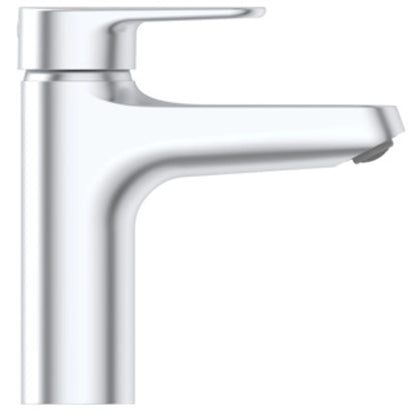 Baterie lavoar Ideal Standard Alu+ cu ventil click-clack, H16 cm, argintiu