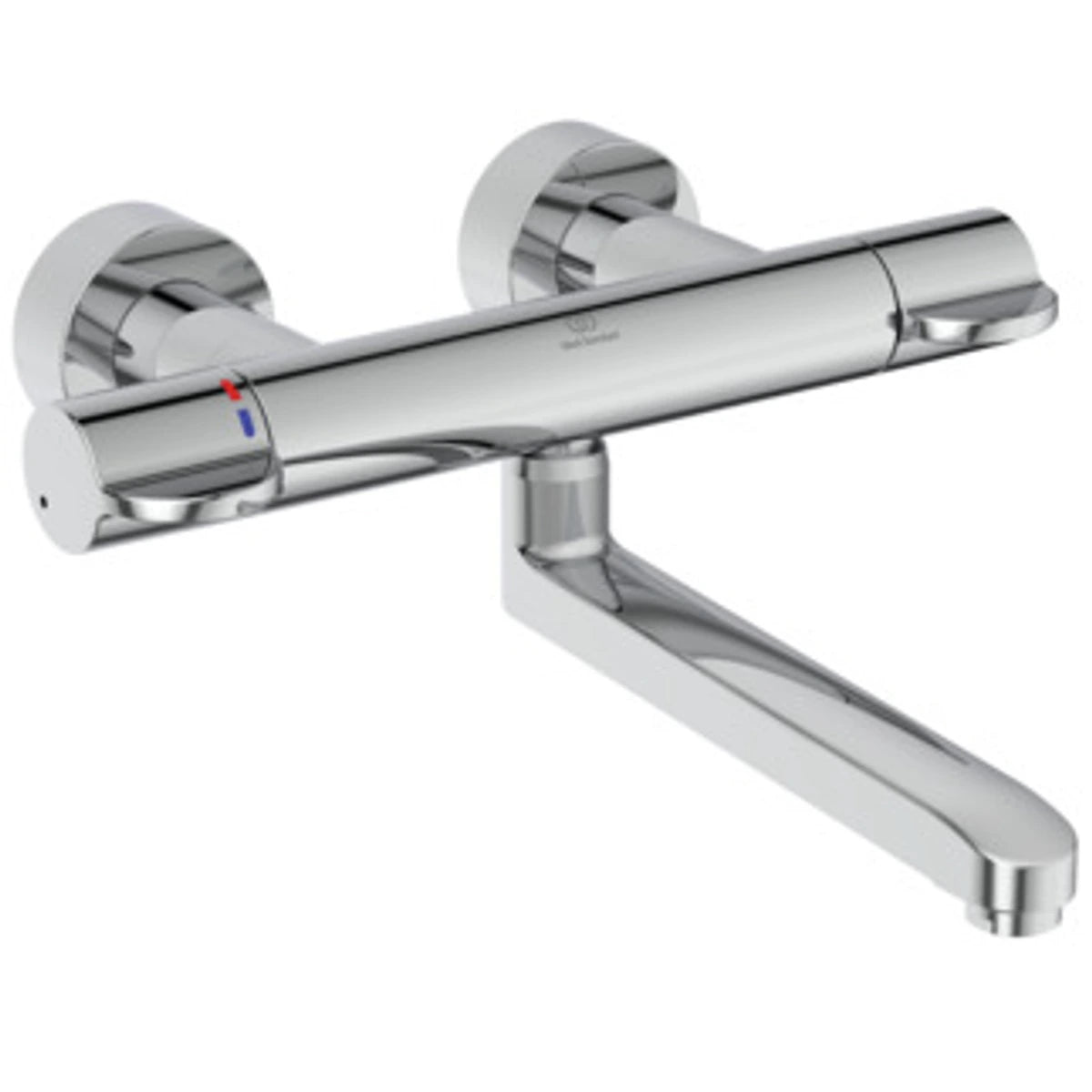 Ideal Standard Ceraplus Safe Baterie chiuveta bucatarie cu termostat, montaj pe perete, crom