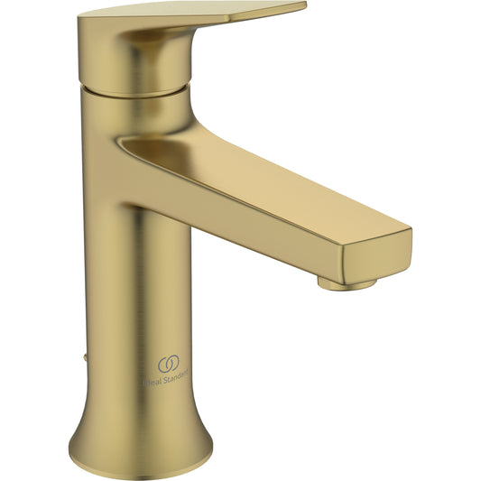 Baterie lavoar Ideal Standard La Dolce Vita cu ventil, H18 cm, auriu periat (brushed gold)
