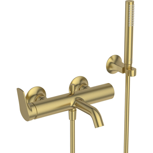 Ideal Standard La Dolce Vita Baterie cada dus monocomanda cu set dus, auriu periat (brushed gold)