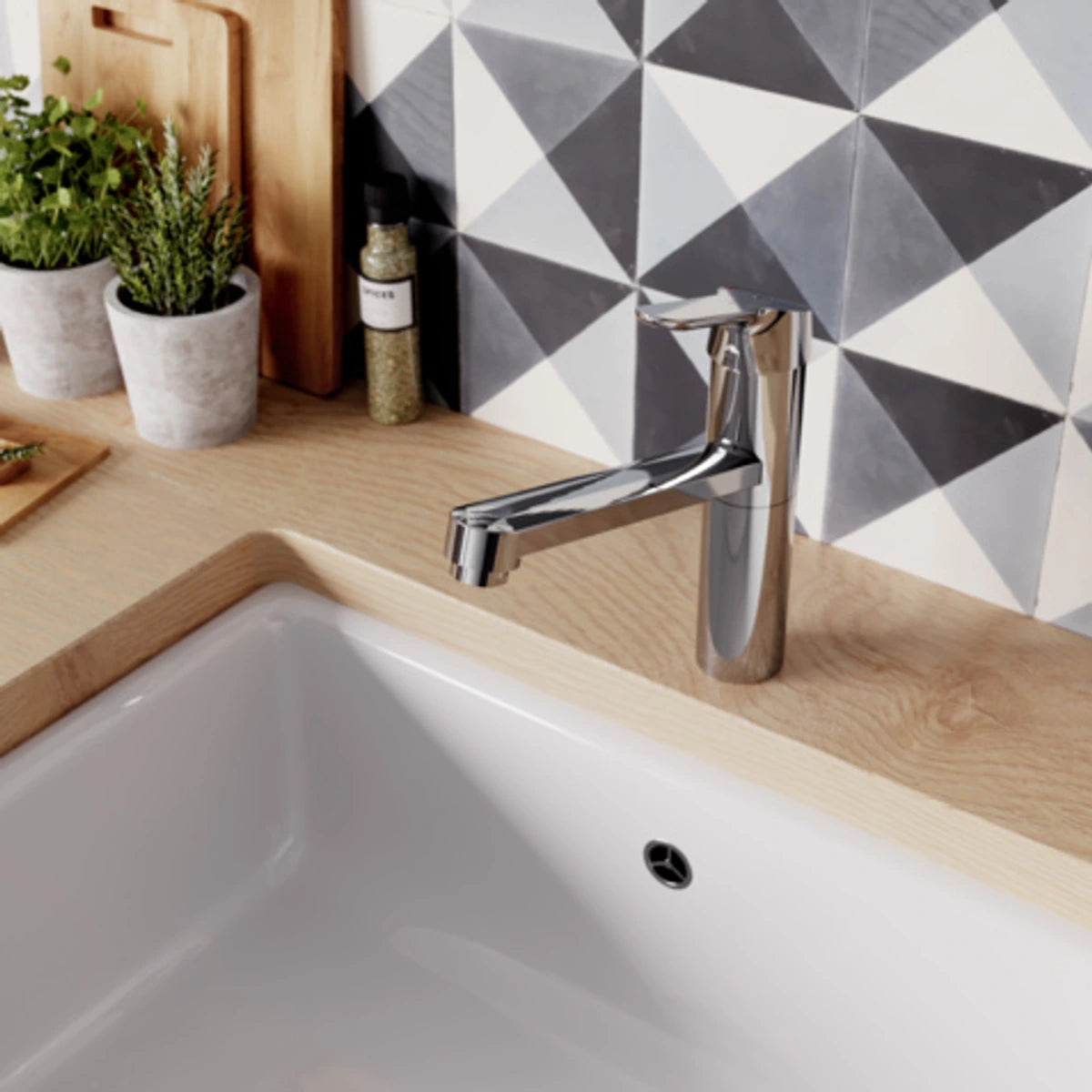 Ambient Ideal Standard Ceraflex Baterie chiuveta bucatarie monocomanda cu pipa inalta, crom