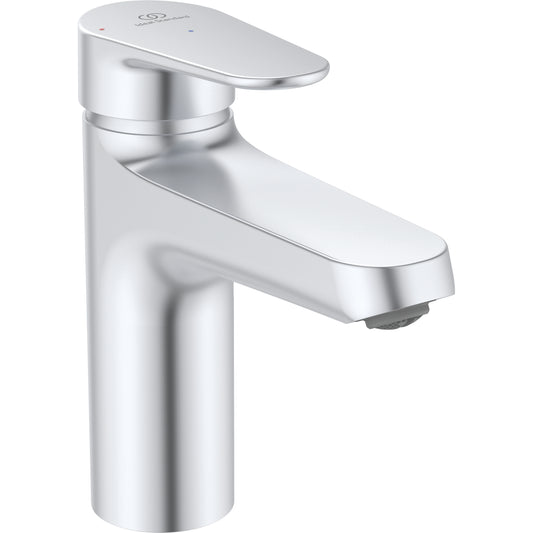 Baterie lavoar Ideal Standard Alu+ cu ventil click-clack, H16 cm, argintiu