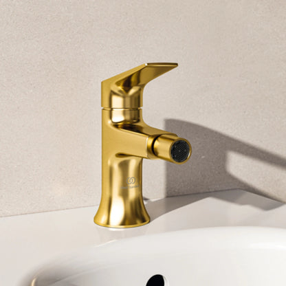 Ambient Ideal Standard La Dolce Vita Baterie bideu cu ventil, auriu periat (brushed gold)