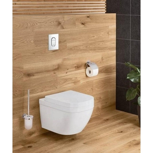 Set promo Vas WC suspendat cu rezervor incastrat si capac soft close Grohe Euro Ceramic Rimless 38x54 cm evacuare orizontala