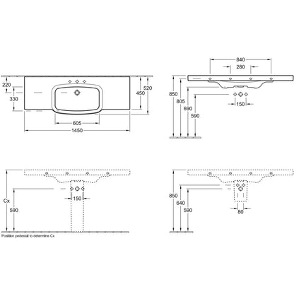 Villeroy&Boch Subway 2.0 Semipicior lavoar