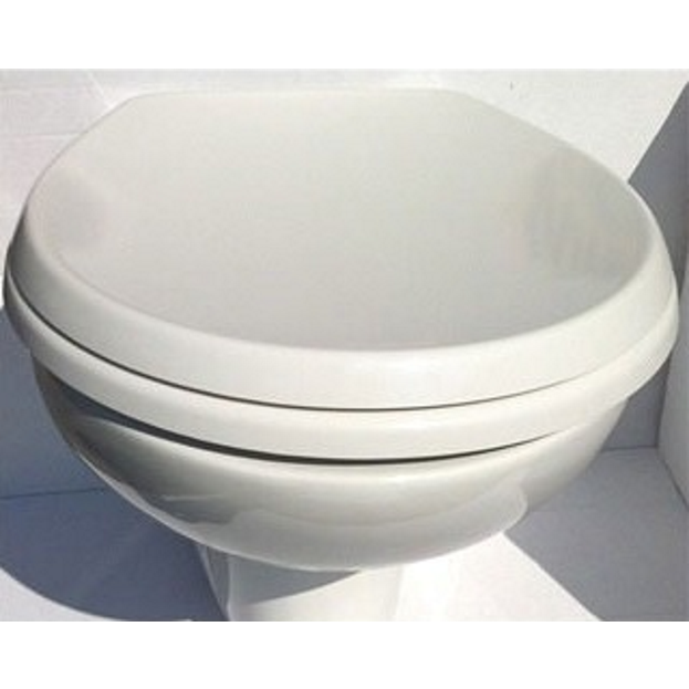 Set Vas WC pe pardoseala cu capac si bideu Vidima SevaDuo 35x51 cm evacuare verticala