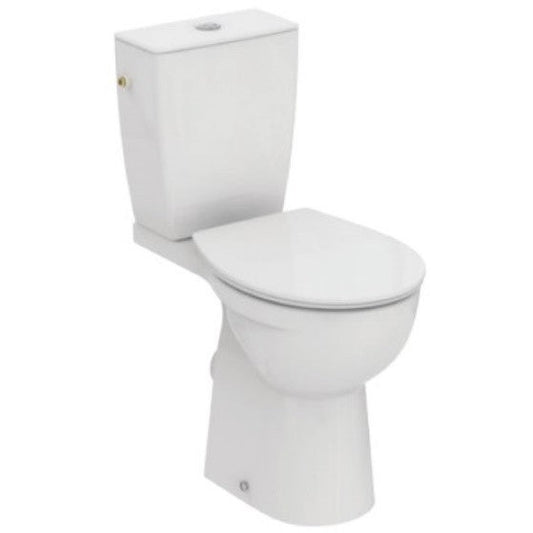 Set Promo Vas WC dizabilitati pe pardoseala cu rezervor aparent si capac Ideal Standard Eurovit 37x66 cm evacuare orizontala