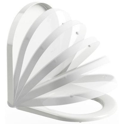 Set Vas WC suspendat cu capac soft close si bideu Ravak Uni Chrome 36x51 cm evacuare orizontala