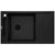 Deante Magnetic Chiuveta bucatarie granit 82x50 cm, negru