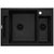 Deante Magnetic Chiuveta bucatarie granit 70x50 cm, negru